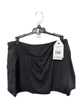 Beach House Black Swim Skort with Side Pocket